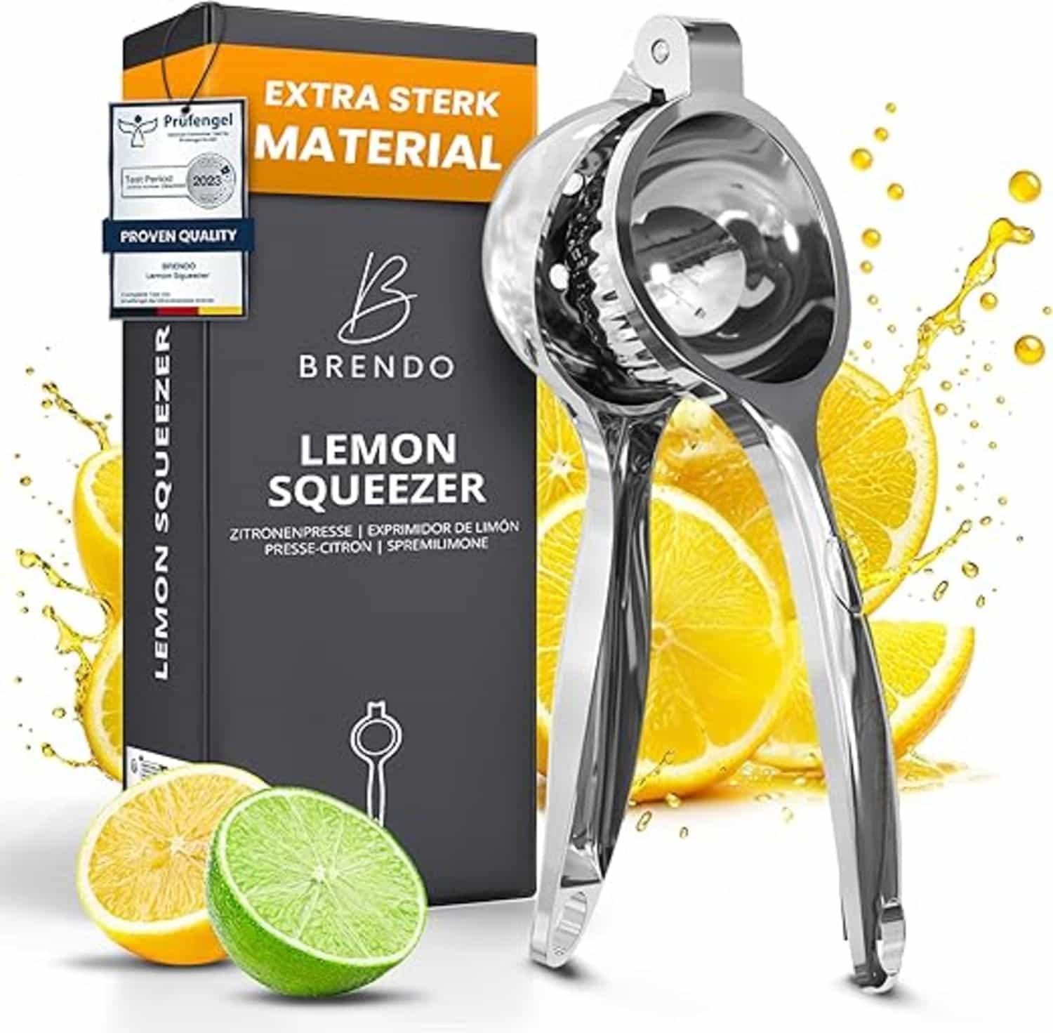 Brendo Premium Citruspers Handmatig – Universeel voor alle citrusvruchten, vaatwasbestendig