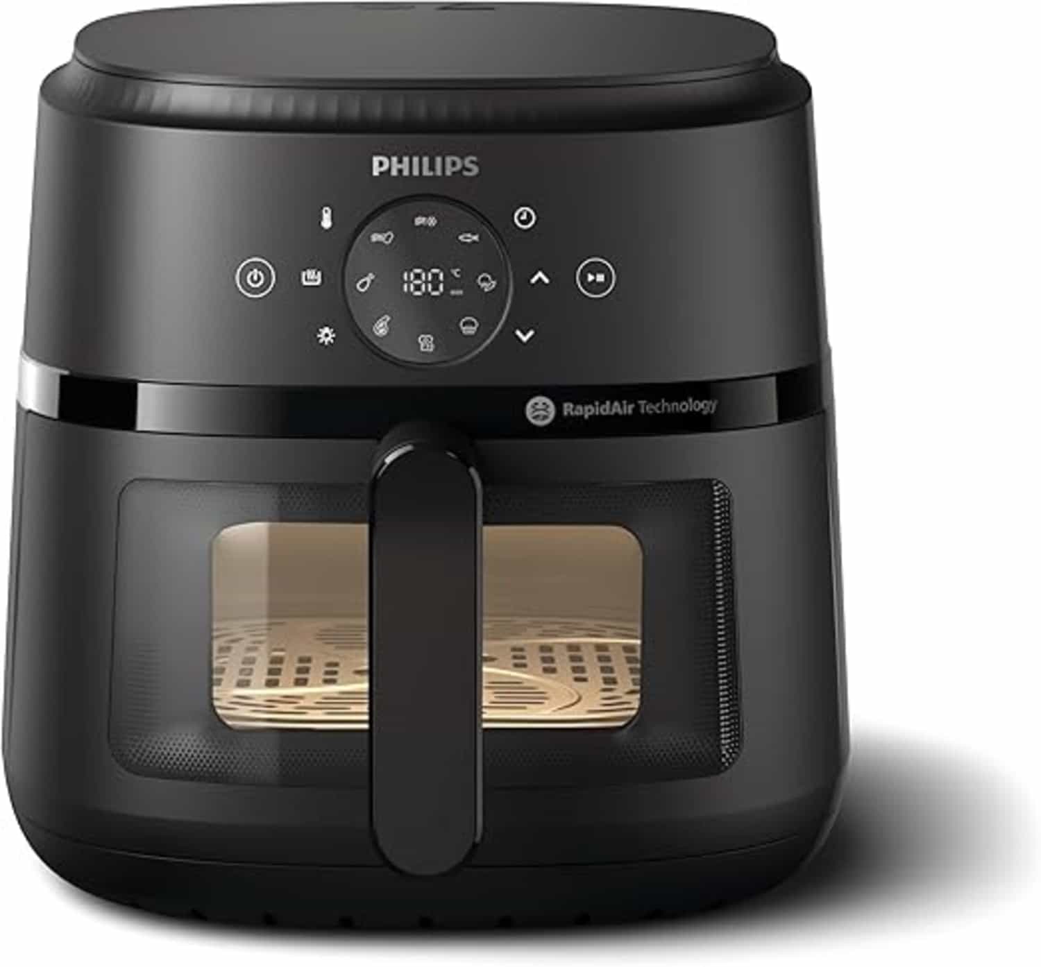 Philips Airfryer 2000 Serie 6,2 L, 1700 W, RapidAir, 90% minder vet, digitaal touchscreen