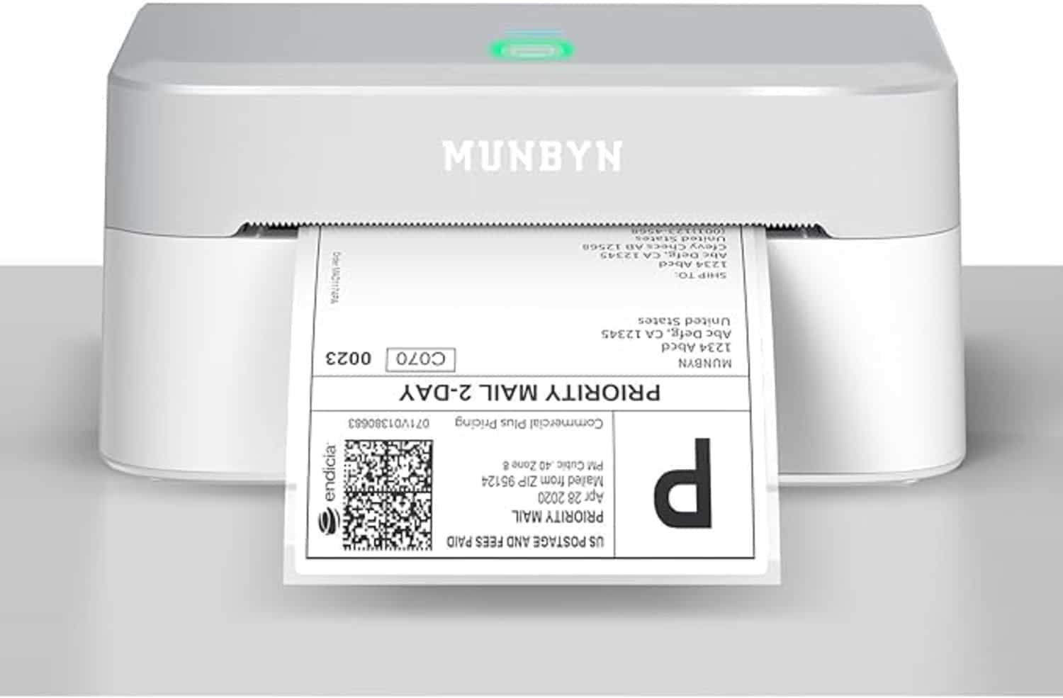 MUNBYN Bluetooth labelprinter 4x6, thermisch, compatibel met Shopify, eBay, Etsy, Amazon