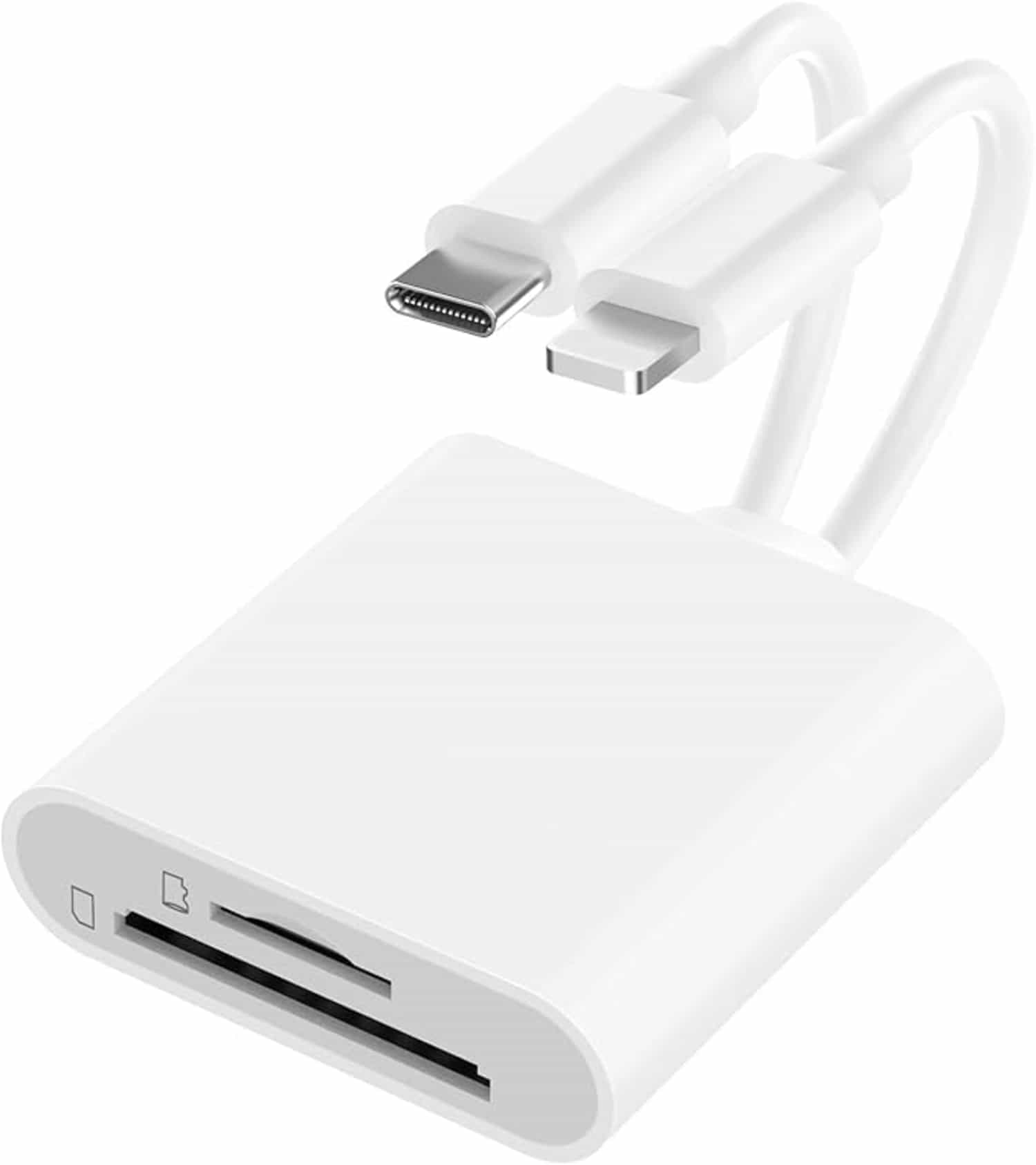 2-in-1 iPhone/iPad SD-kaartlezer met Lightning-connector