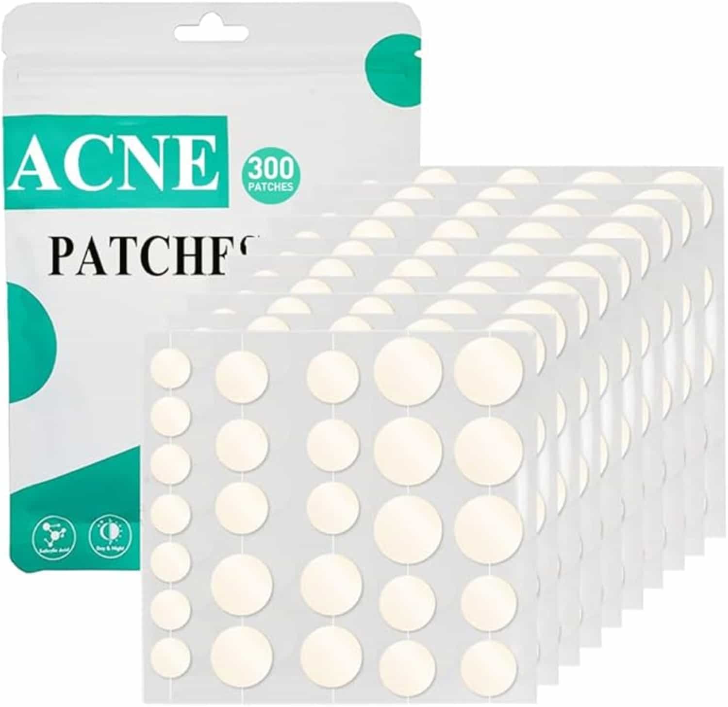 300 stuks onzichtbare hydrocolloïde acnepleisters met theeboomolie en salicylzuur