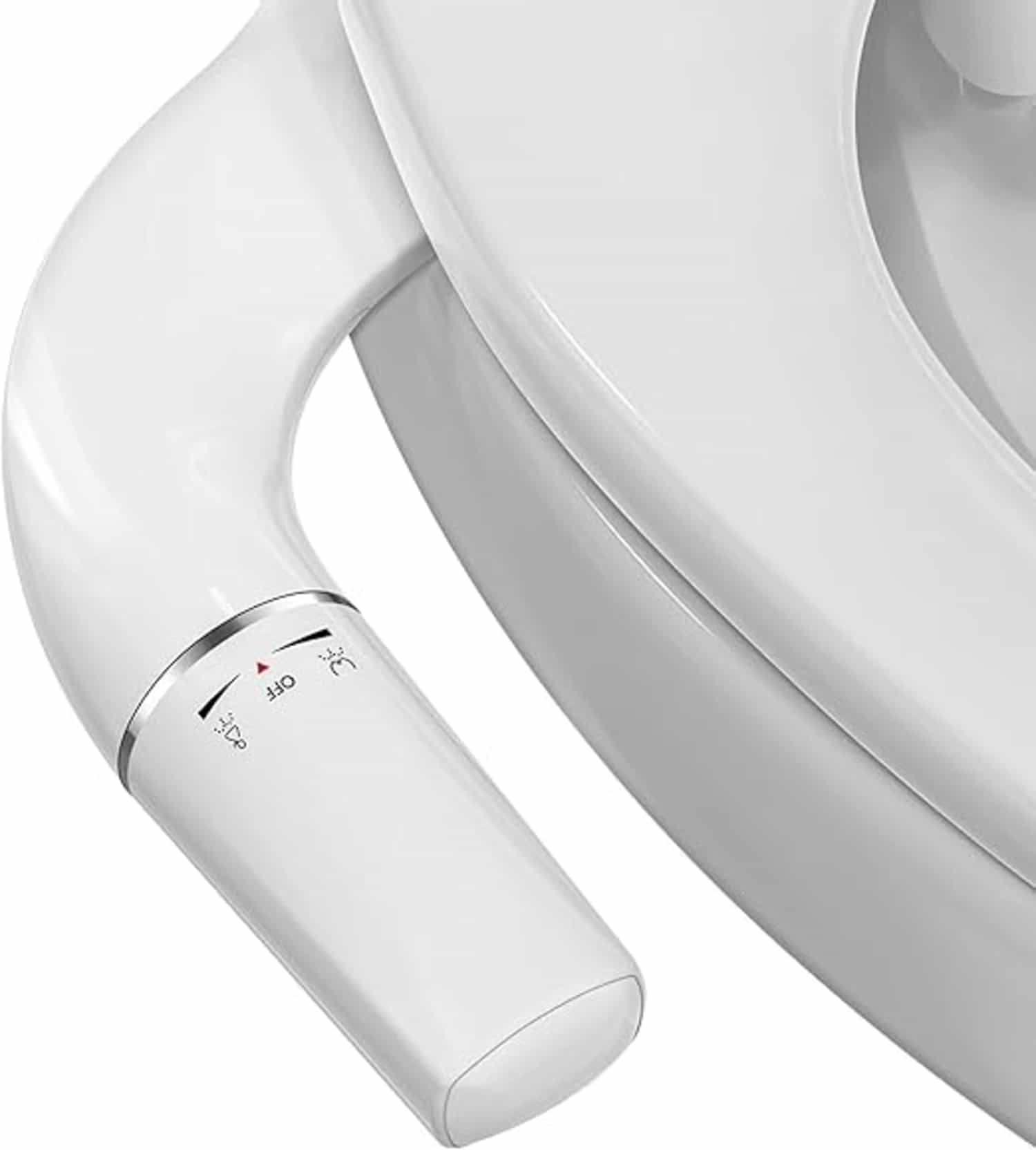 Ultra-slim bidet hulpstuk met intrekbare sproeiers en regelbare waterdruk voor achterste en vrouwelijke was
