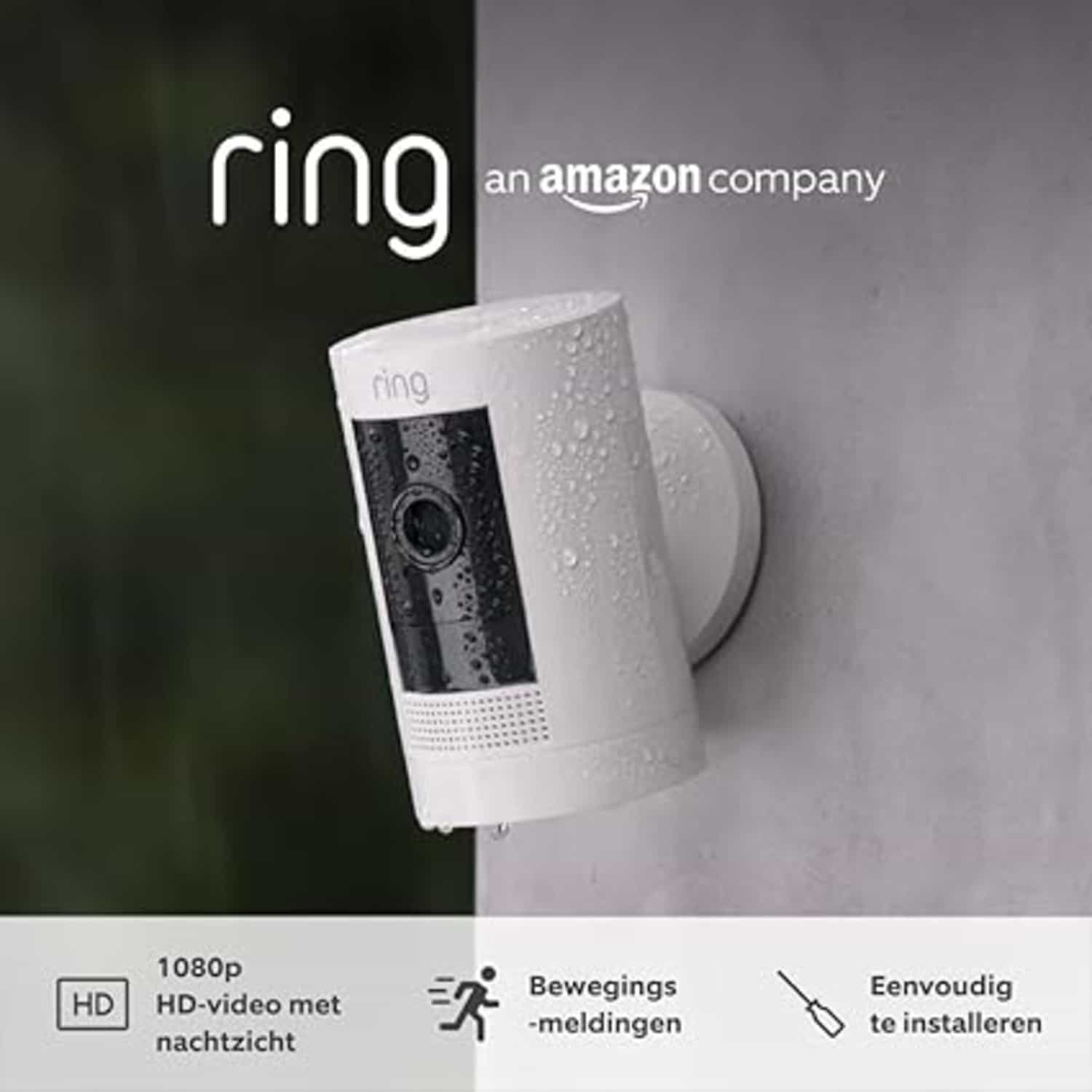 Ring Stick Up Cam Battery: HD buitencamera met tweeweg-audio, doe-het-zelf-installatie