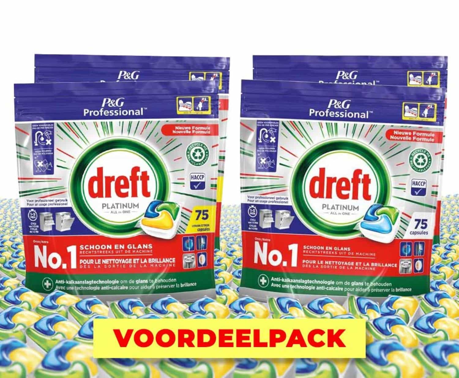 Dreft All-in-1 Platinum Vaatwastabs - Vandaag 75+75 GRATIS! ...