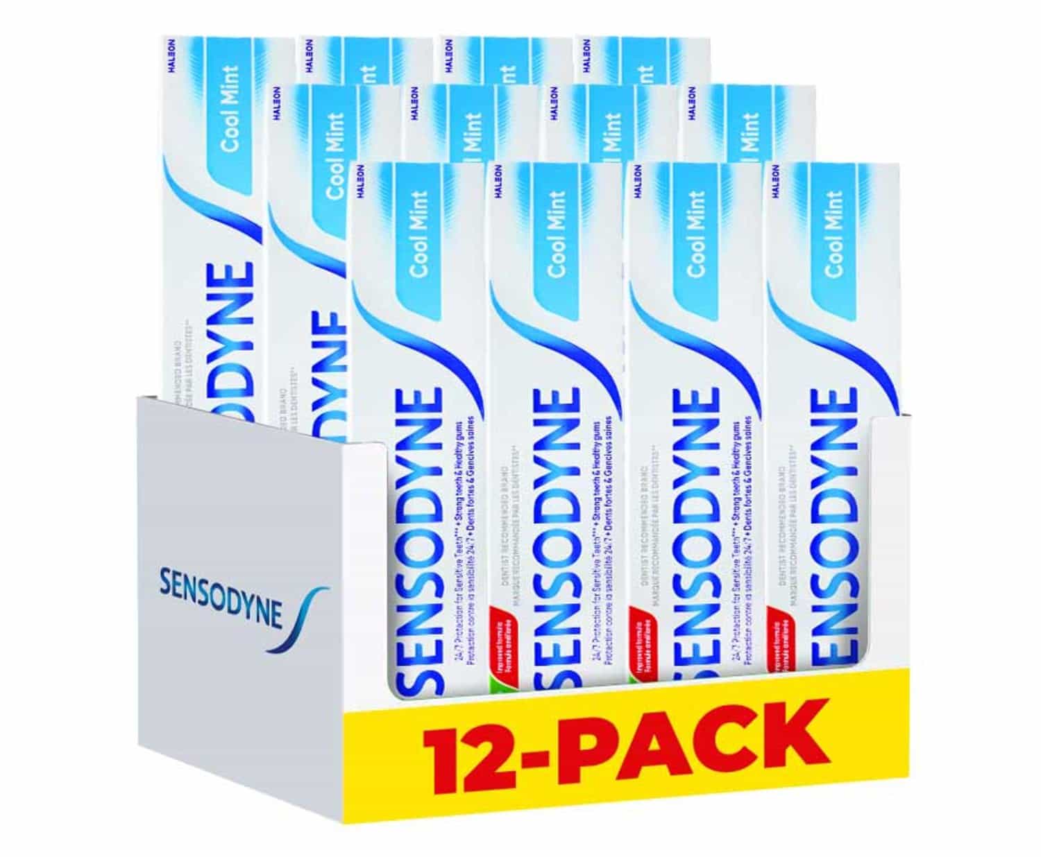 12-Pack Sensodyne Cool Mint Tandpasta - 24/7 Bescherming Voor Gevoelige Tan ...