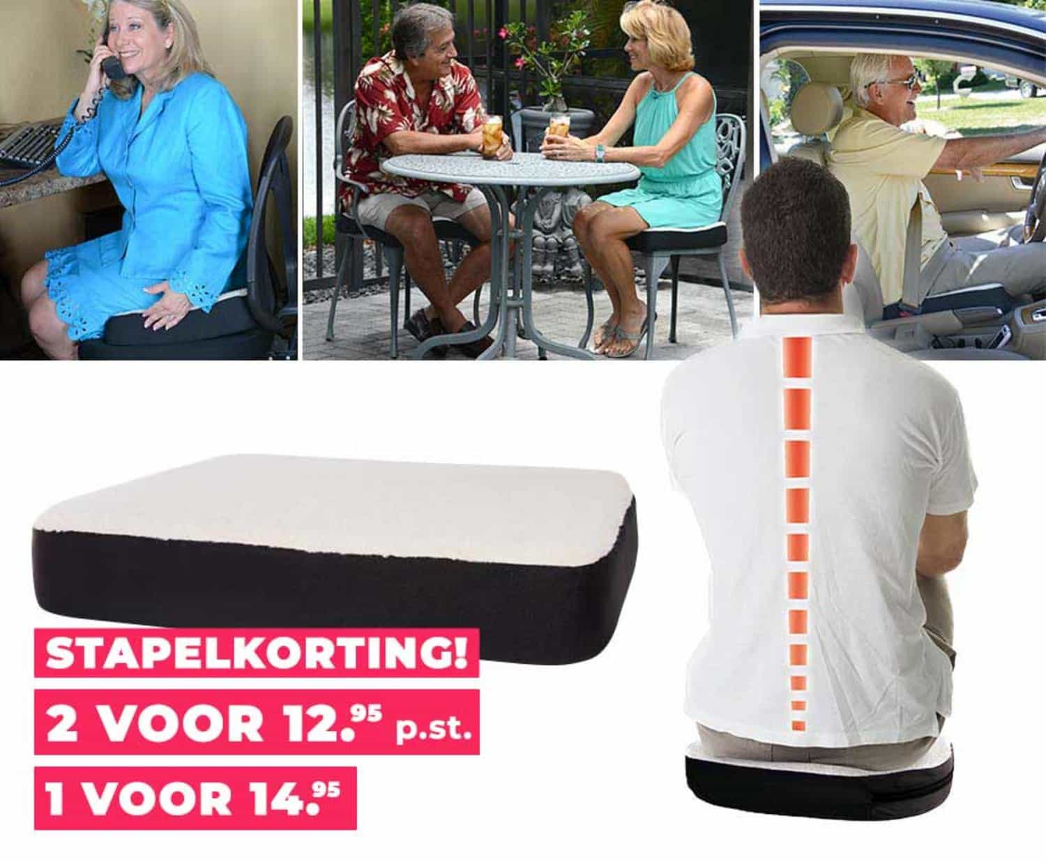 Dualuxe Zitkussen Met Gel - Voor Een Comfortabele En Correcte Zithouding! ...