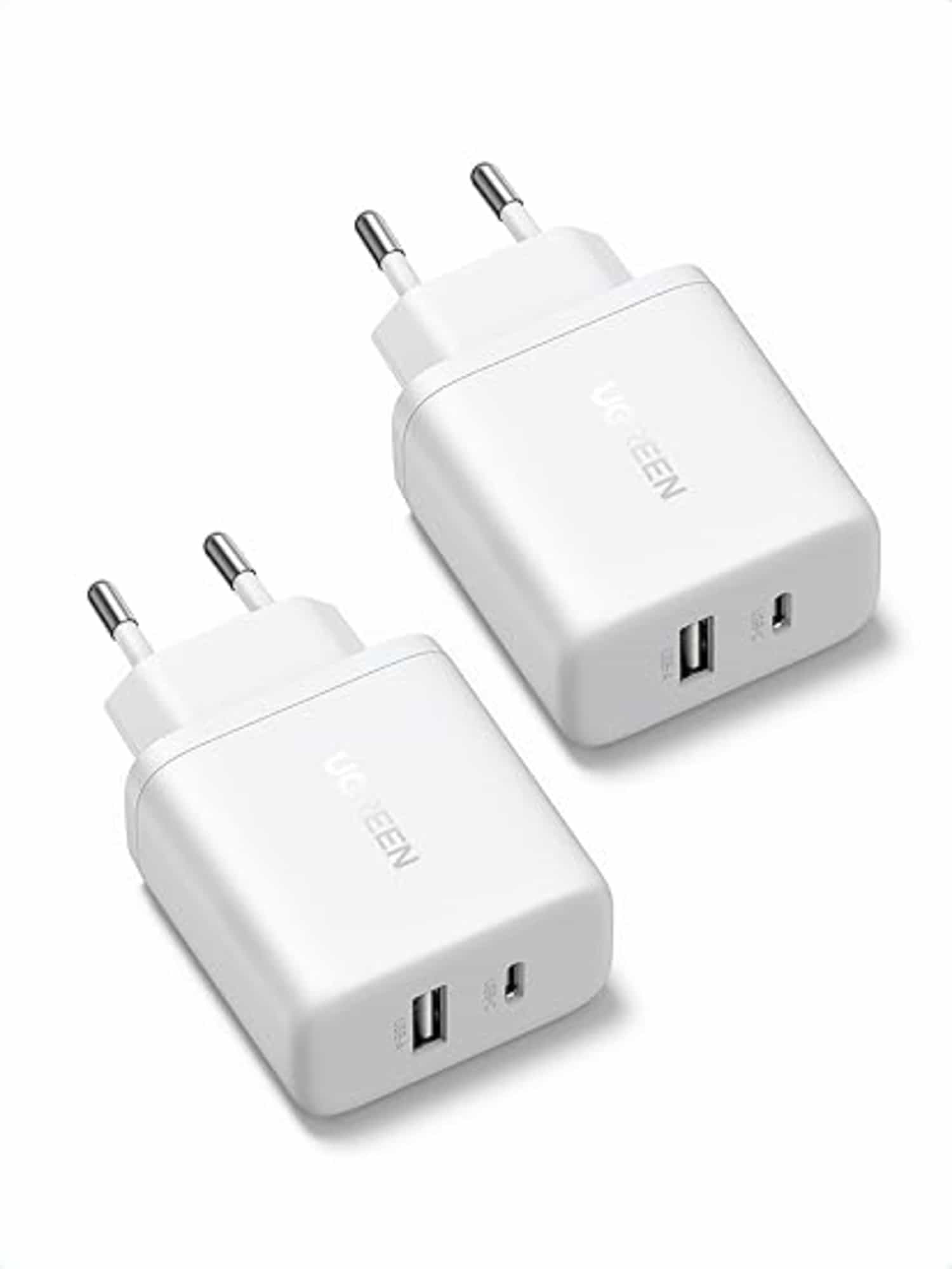 UGREEN USB-C lader 2-pack met PD 20W en GaN, 2 poorten