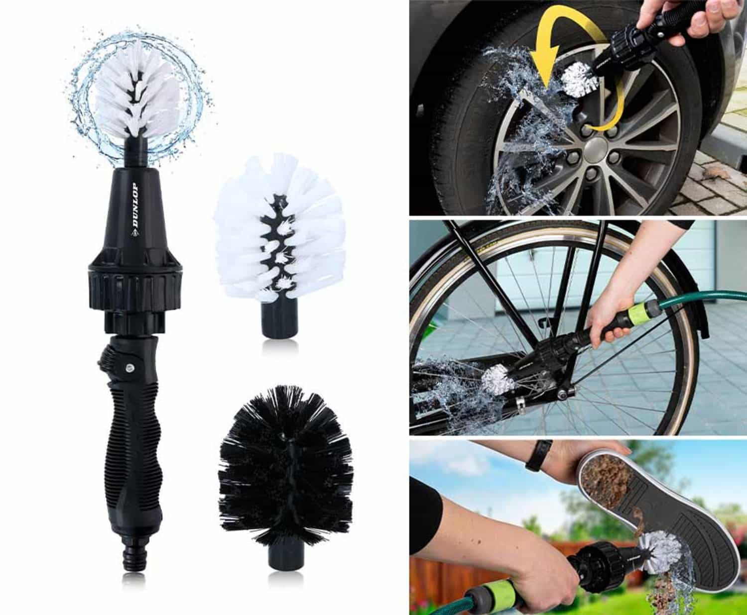 Draaiende Wasborstel Met Slangaansluiting - Vandaag 1+1 GRATIS! ...