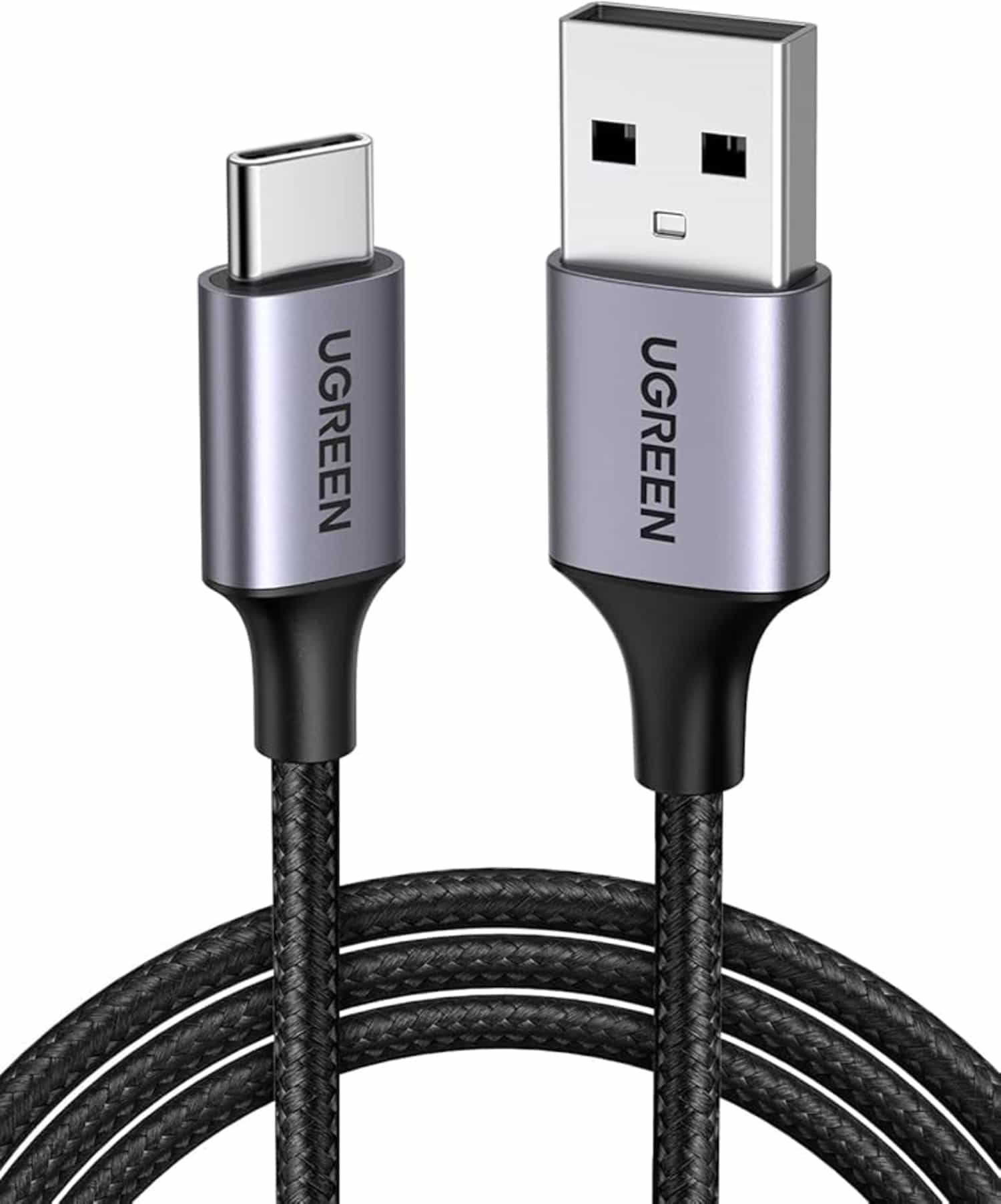 UGREEN USB-C oplaadkabel 3A QC 3.0, compatibel met Galaxy S23/S22 en iPhone 15, 2 m