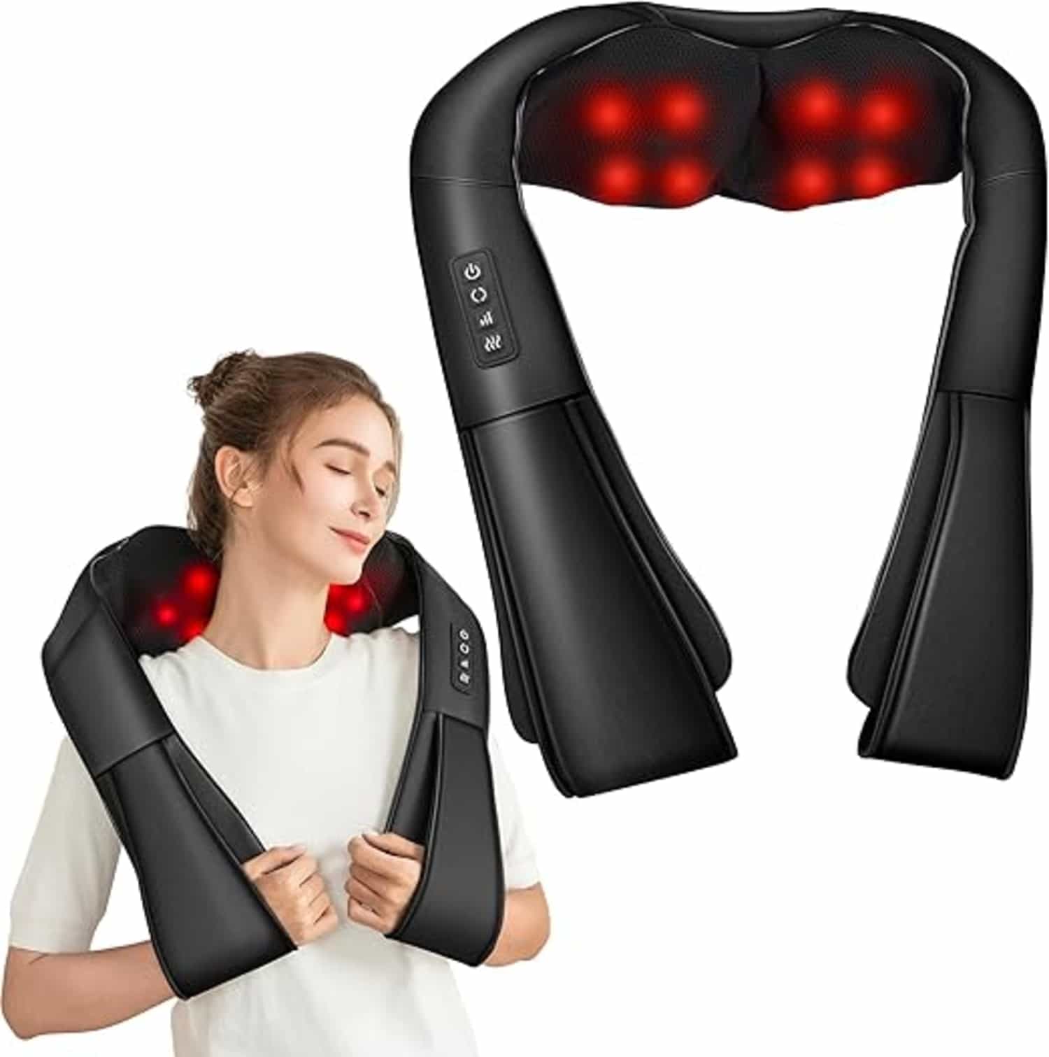 Brelley Nek- en Rugmassager met warmte en 3D Shiatsu voor nek, rug en benen