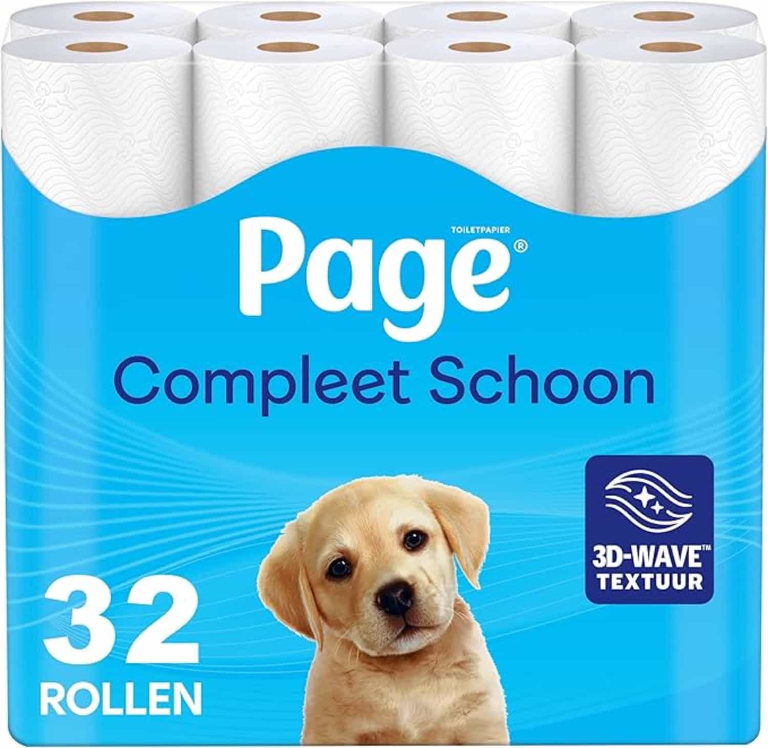 Page toiletpapier: 32 rollen, compleet schoon, met vleugje katoen, voordeelverpakking