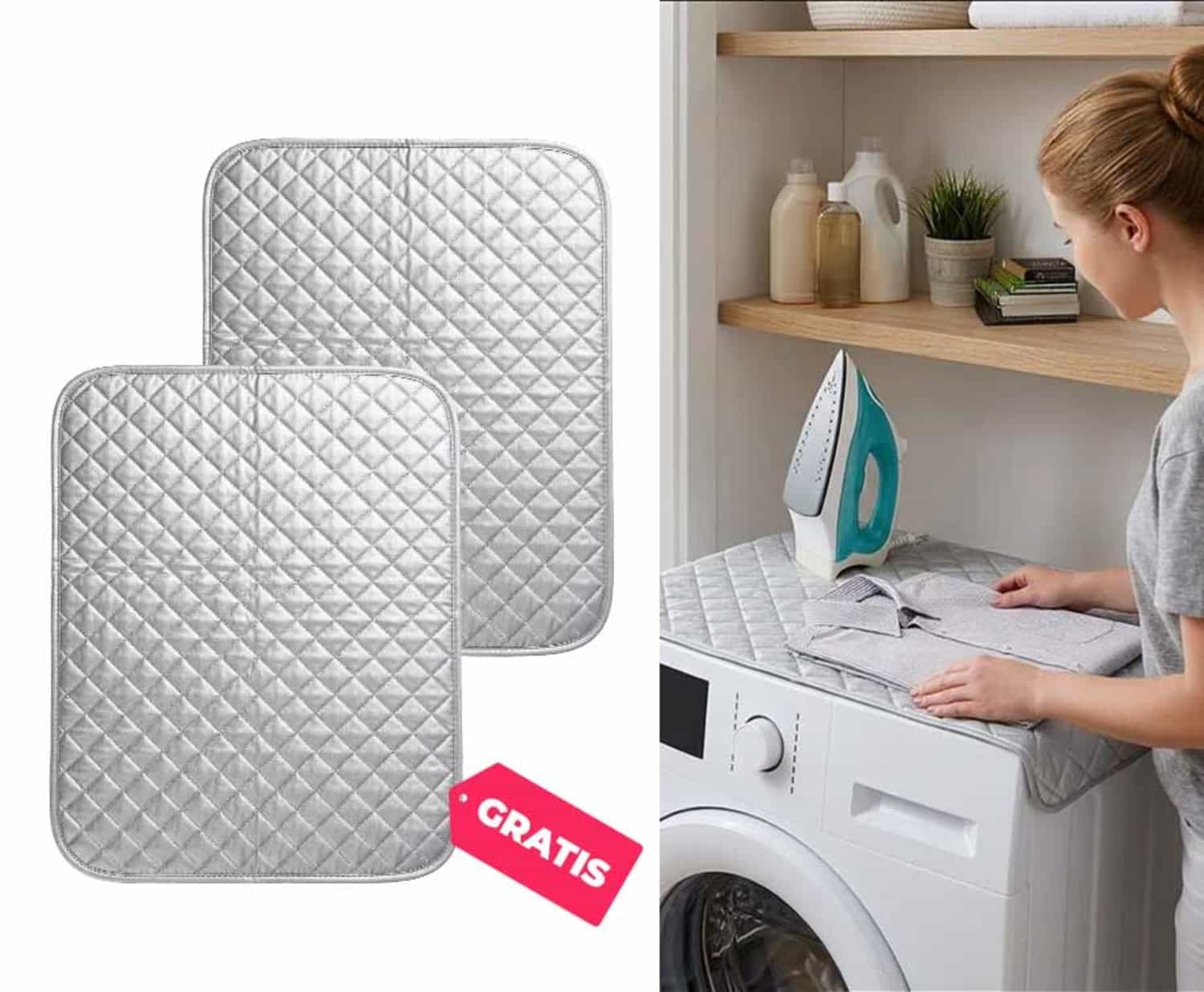 Strijkmat Voor Op Wasmachine, Vloer, Tafel En Bed - Vandaag 1+1 GRATIS! ...