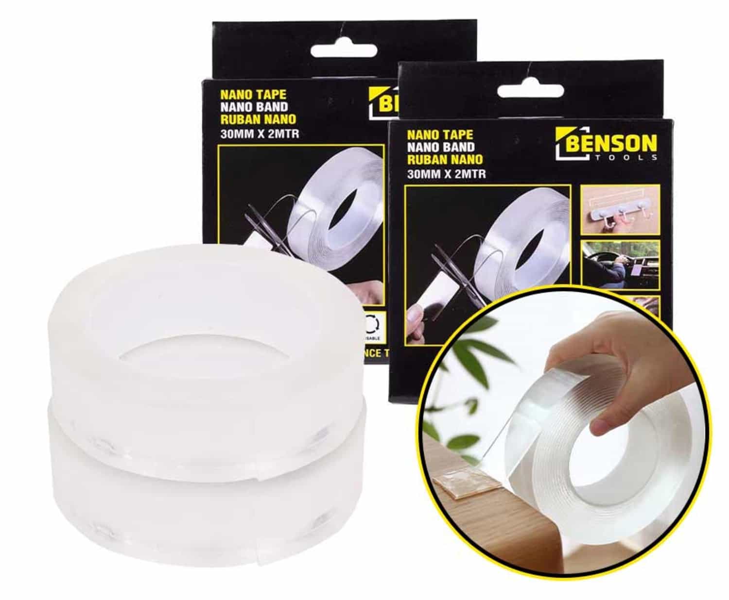 Dubbelzijdige Nano Tape Herbruikbaar - Vandaag 1+1 GRATIS! ...