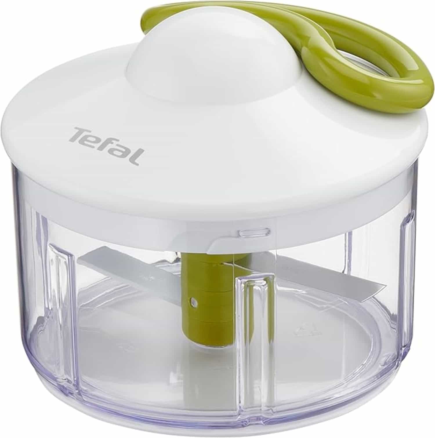 Tefal 5 Second Chopper: handmatige hakmolen 500 ml, snel en energiebesparend, veilig vergrendelingssysteem, roestvrijstalen messen
