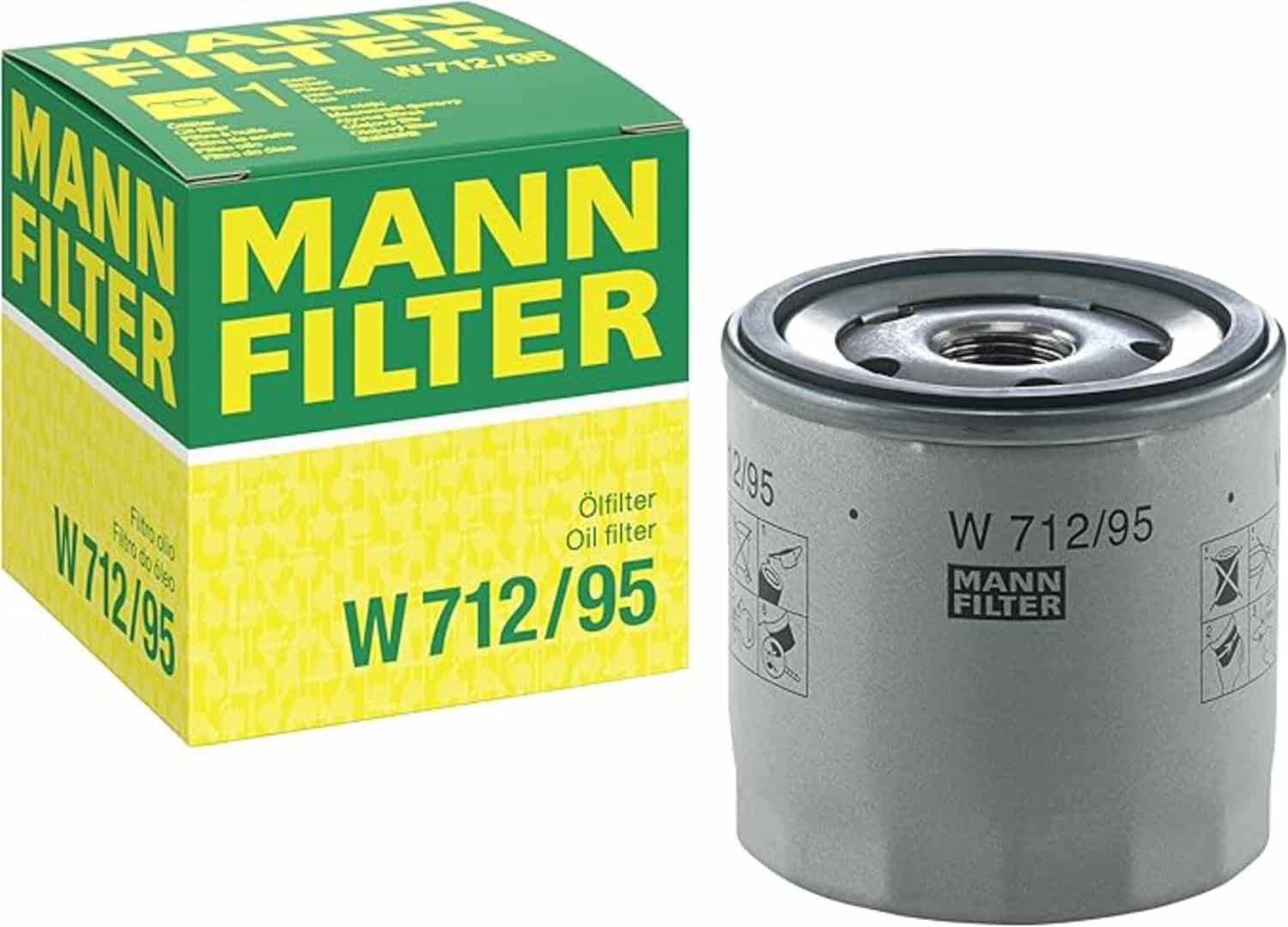 Mann-Filter W 712/95 oliefilter voor auto’s en transporters
